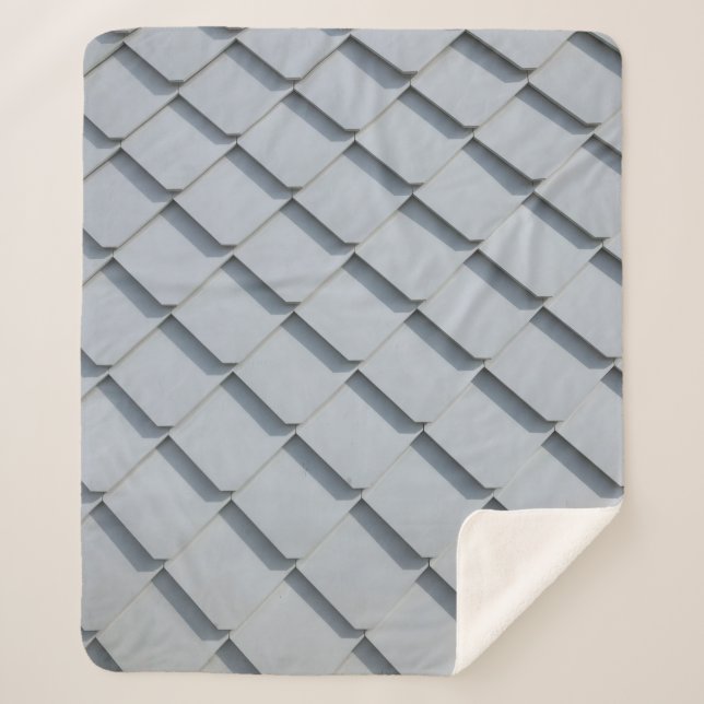 Cobertor Sherpa zona do telhado da cinza (Frente)