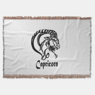 Cobertor Signo Zodiacal Capricórnio e Símbolo Prata