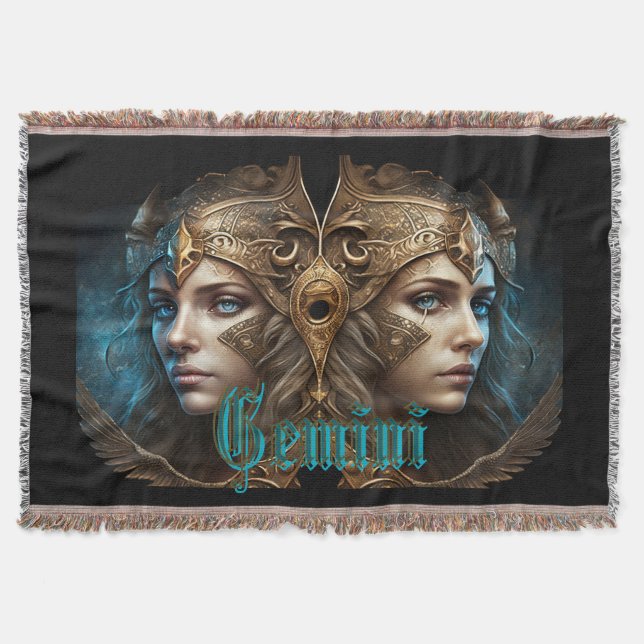 Cobertor Signo Zodiacal de Gêmeos (Frente)