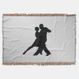 Cobertor Silhueta de dançarinos de Tango 2 Prata