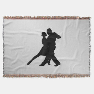Cobertor Silhueta de dançarinos de Tango 2 Prata