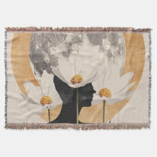 Cobertor Silhueta Lua - Elegância Boho Vintage