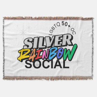 Cobertor Silver Rainbow Throw Blanket