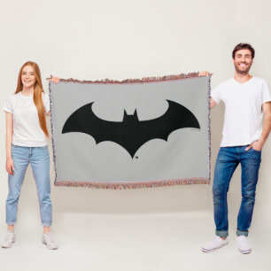 Cobertor Símbolo Batman   Logotipo Silhuette Bat Simples