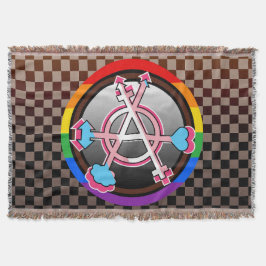 Cobertor Símbolo da Anarquia de Gênero, Emblema no Tabuleir