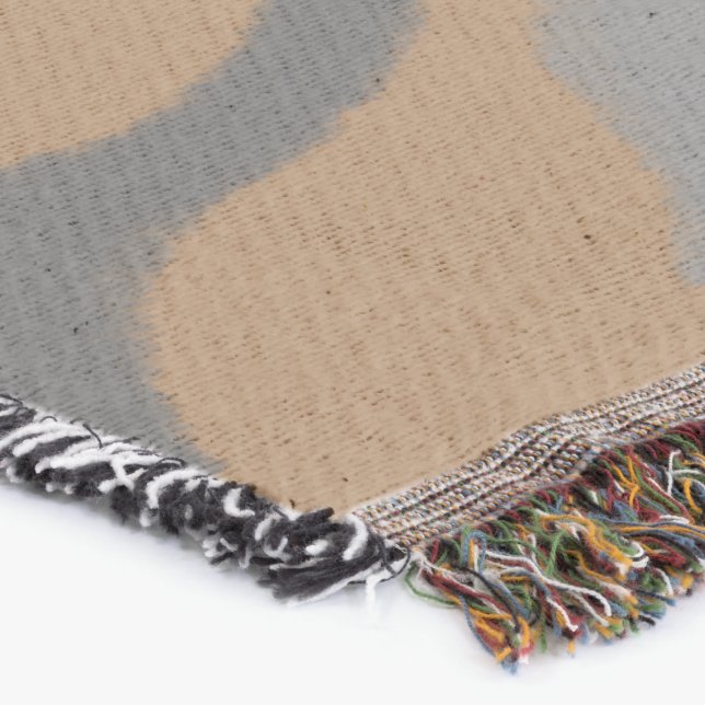 Cobertor simples e mínimo adicione sua foto de monograma de (Canto)