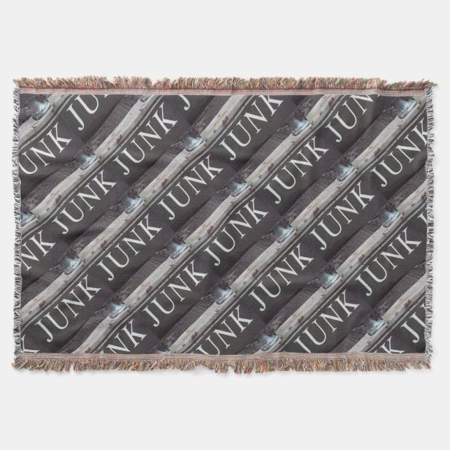 Cobertor Sinal de lixo na antiga carrinha. (Frente)