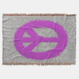 Cobertor Sinal de Paz Roxo