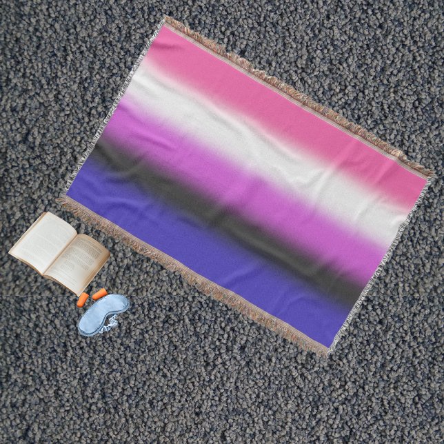 Cobertor Sinalizador Gradiente do Orgulho de Genderfluido - (Criador carregado)