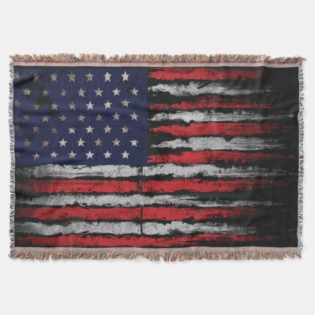 Cobertor Sinalizador Grunge U.S.A (Frente)