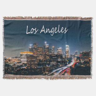 Cobertor Skyline da Califórnia em Los Angeles à noite
