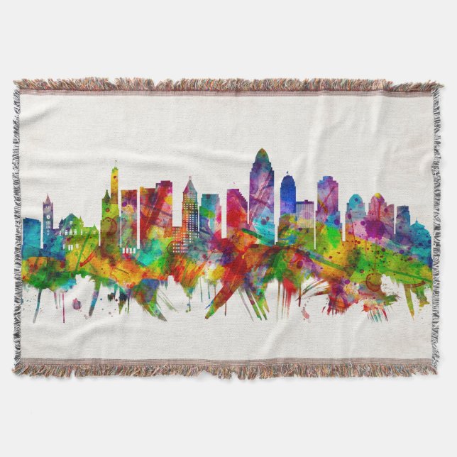 Cobertor Skyline de Cincinnati Ohio (Frente)