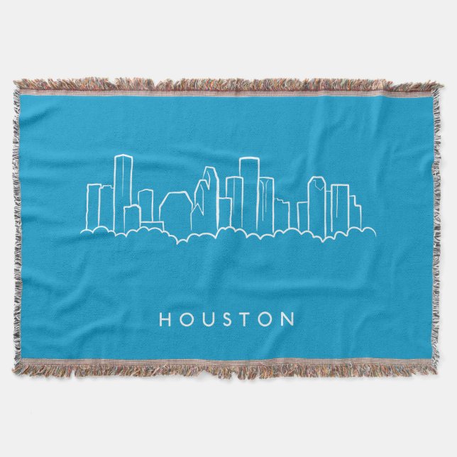 Cobertor Skyline de Houston (Frente)