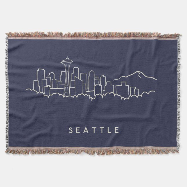 Cobertor Skyline de Seattle (Frente)