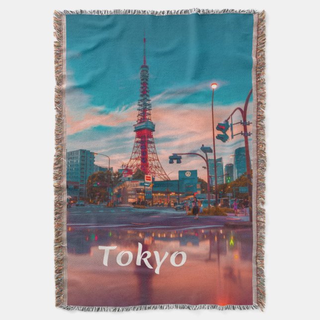 Cobertor Skytree Cidade do Japão em Tóquio (Frente Vertical)