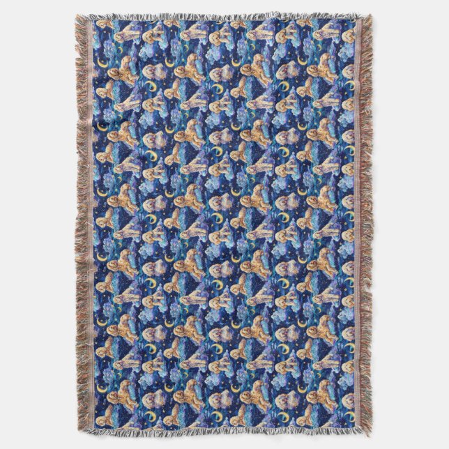 Cobertor Sleep Toile de Jouy - Goldendoodle (Frente Vertical)