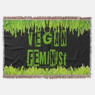 Cobertor SlipperyJoe's vegan feminista chamativa br