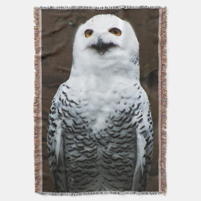 Cobertor Snowy Owl tbcna (Frente Vertical)