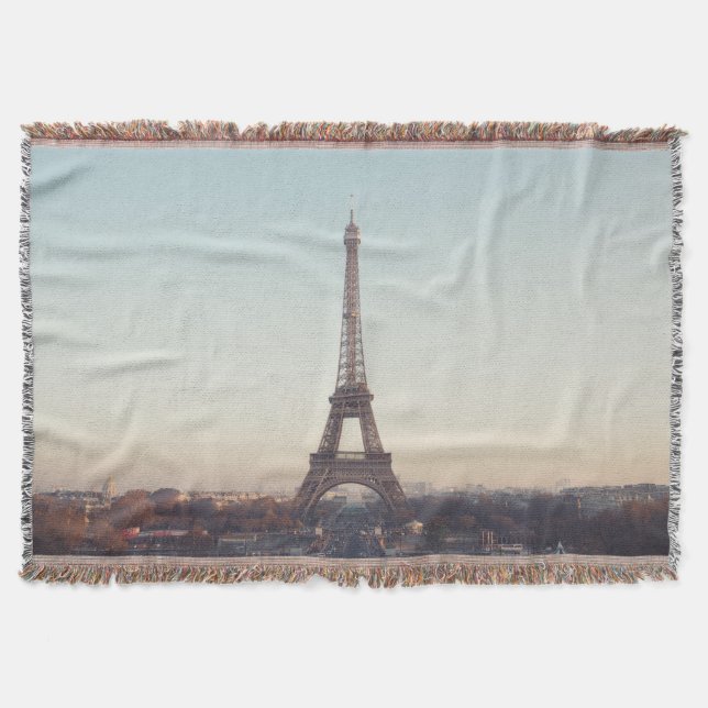 Cobertor Soft Pastel Paris Eiffel Tower Art (Frente)
