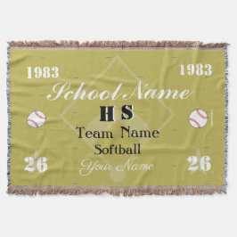 Cobertor Softball personalizável HAMbyWG ou Baseball