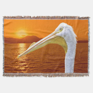 Cobertor Sol branco-americano Pelicano em Corfu