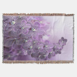 Cobertor Sombras das orquídeas roxas violetas