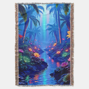 Cobertor Sonho de Floresta Fluvial Encantada