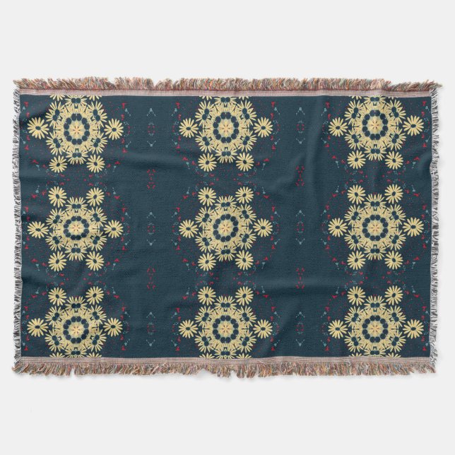 Cobertor Sonho de Margarida Mandala (Frente)