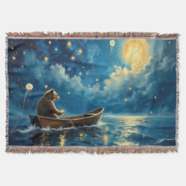 Cobertor Sonho de pesca de ursinho de pelúcia