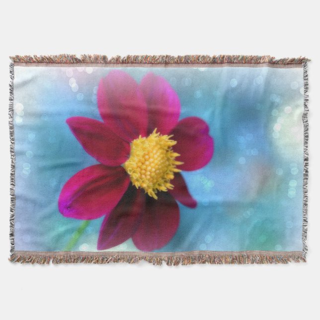 Cobertor Soquete/Flor Borgonha (Frente)