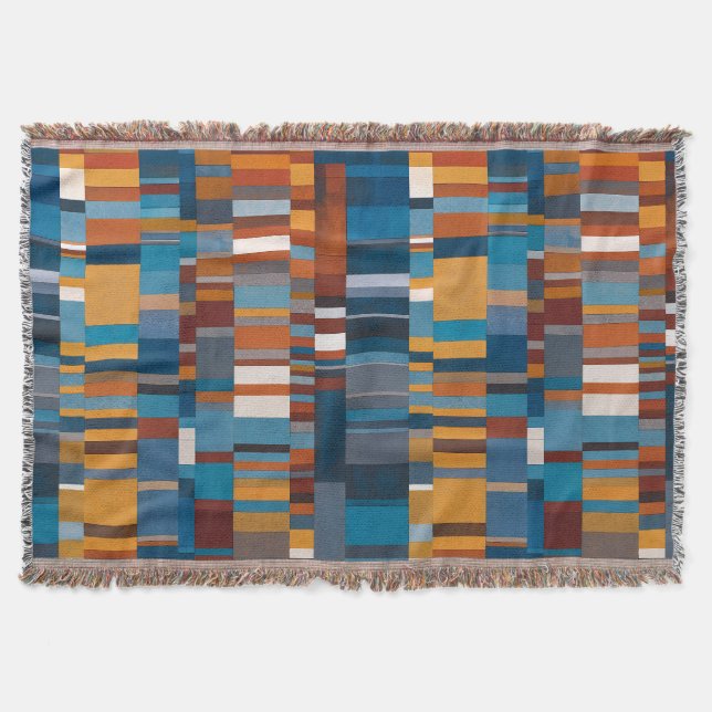 Cobertor Southwestern Style Geometric Block Pattern  (Frente)
