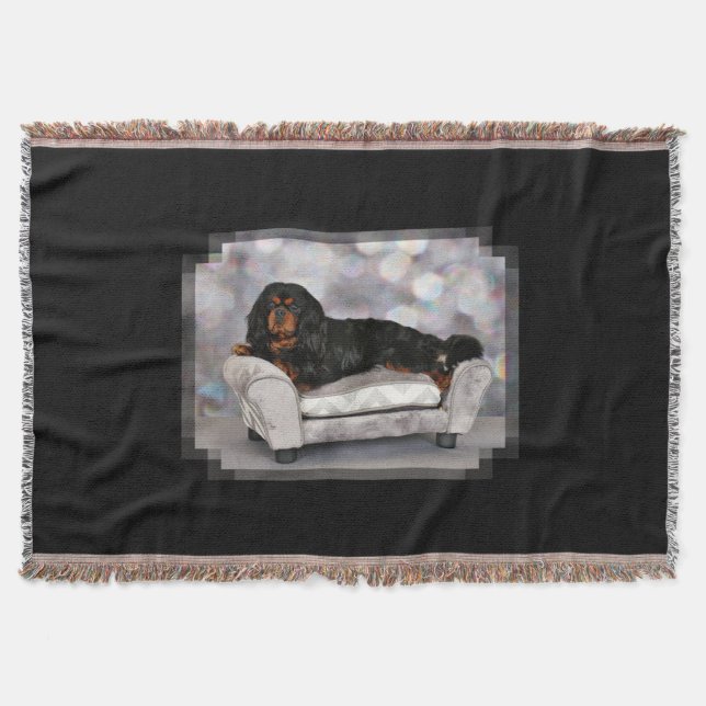 Cobertor Spaniel de rei Charles descuidado - Cornelius (Frente)