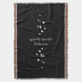 Cobertor Sparkle Sparkle Little Star Black Starlight