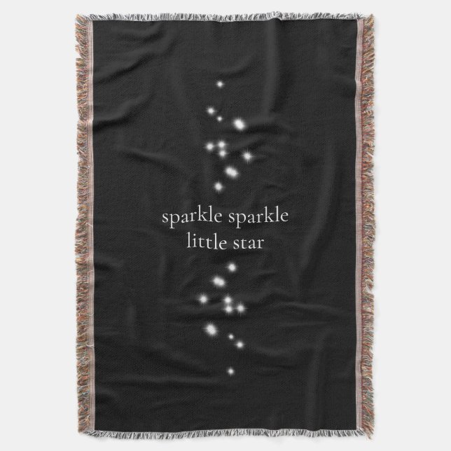 Cobertor Sparkle Sparkle Little Star Black Starlight (Frente Vertical)