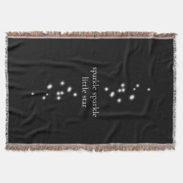 Cobertor Sparkle Sparkle Little Star Black Starlight