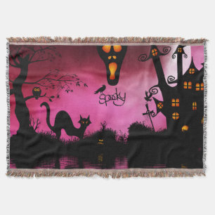 Cobertor Spooky, design de Dia de as Bruxas engraçado
