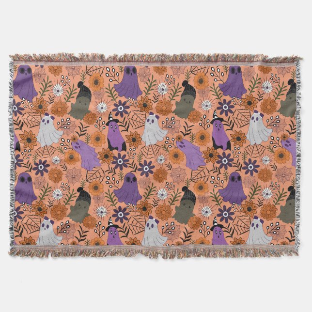 Cobertor Spooky floral (Frente)