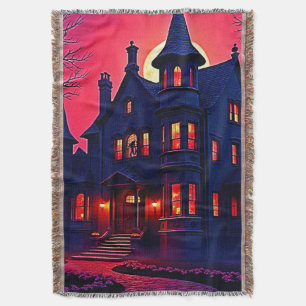 Cobertor Spooky Haunted House em Dusk Design