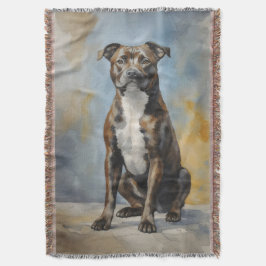Cobertor Staffordshire Terrier Portrait
