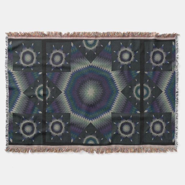 Cobertor Star of Bethlehem Quilt midnight (Frente)