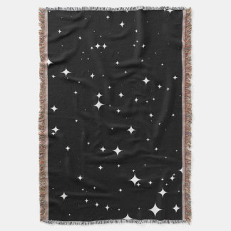 Cobertor Starry Night 8K Seamless Pattern Throw Blanket