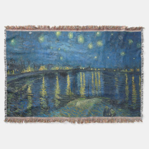 Cobertor Starry Night Over the Rhone (1888) Vincent van Gog