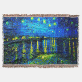 Cobertor Starry Night Over the Rhone por Vincent Van Gogh