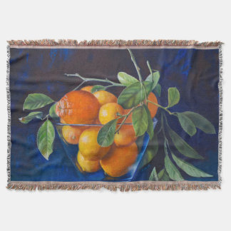 Cobertor Still Life with Lemons and Orange Branch