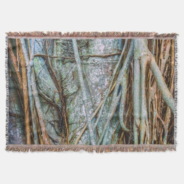 Cobertor Strangler Fig Abstrato (Frente)