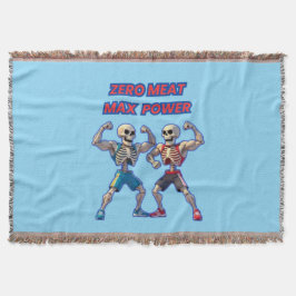 Cobertor Strong to the Bone – Funny Skeleton Muscle Design