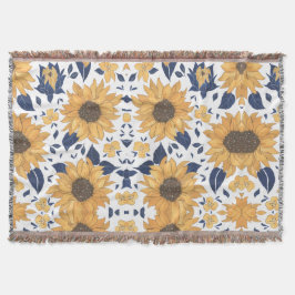 Cobertor Sunflower pattern cozy Blanket for New Home