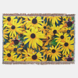 Cobertor Sunny Rudbeckia Black Eyed Susan
