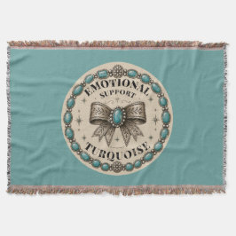 Cobertor Suporte Emocional Turquesa Design Western
