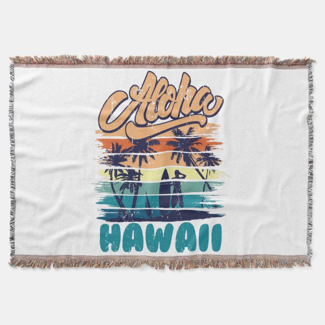 Cobertor Surf - Aloha Havaí (Frente)